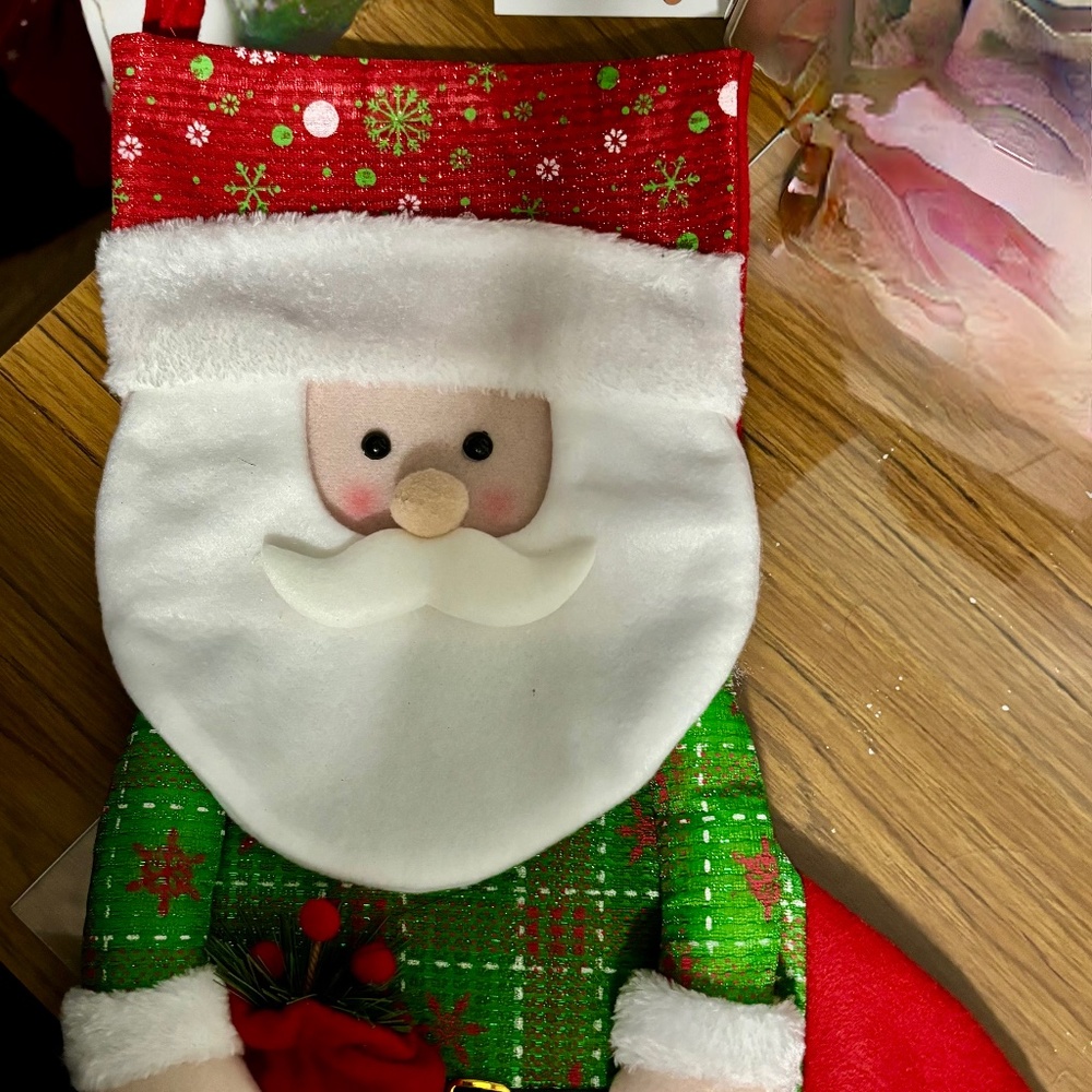3-D Santa Stocking